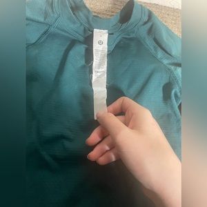 Lululemon long sleeve swiftly tech in storm teal